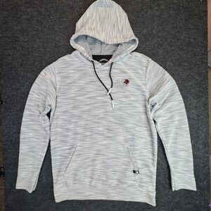 Dikotomy Hoodie Mens Large Grey Los Angeles Rose Graphic Space Dye Sweatshirt